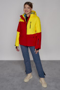 Купить Горнолыжная куртка женская зимняя желтого цвета 2302-1J, фото 10