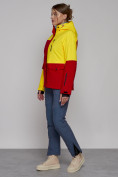 Купить Горнолыжная куртка женская зимняя желтого цвета 2302-1J, фото 5