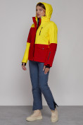 Купить Горнолыжная куртка женская зимняя желтого цвета 2302-1J, фото 8