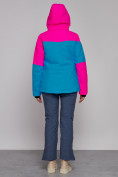 Купить Горнолыжная куртка женская зимняя розового цвета 2302-1R, фото 12