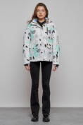 Купить Горнолыжная куртка женская зимняя серого цвета 2302-1Sr, фото 12