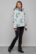 Купить Горнолыжная куртка женская зимняя серого цвета 2302-1Sr, фото 14