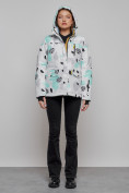 Купить Горнолыжная куртка женская зимняя серого цвета 2302-1Sr, фото 16
