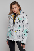 Купить Горнолыжная куртка женская зимняя серого цвета 2302-1Sr, фото 3