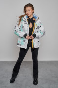 Купить Горнолыжная куртка женская зимняя серого цвета 2302-1Sr, фото 9