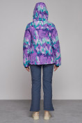 Купить Горнолыжная куртка женская зимняя фиолетового цвета 2302-2F, фото 12