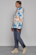 Купить Горнолыжная куртка женская зимняя голубого цвета 2302-2Gl, фото 10