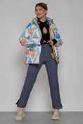 Купить Горнолыжная куртка женская зимняя голубого цвета 2302-2Gl, фото 7