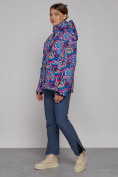 Купить Горнолыжная куртка женская зимняя синего цвета 2302-2S, фото 10