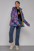 Купить Горнолыжная куртка женская зимняя синего цвета 2302-2S, фото 8