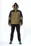 Купить Горнолыжная куртка MTFORCE мужская цвета хаки 2302Kh, фото 5