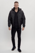 Купить Куртка классическая стеганная мужская черного цвета 2303Ch