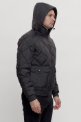 Купить Куртка классическая стеганная мужская черного цвета 2303Ch, фото 10
