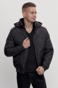 Купить Куртка классическая стеганная мужская черного цвета 2303Ch, фото 2