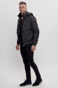 Купить Куртка классическая стеганная мужская черного цвета 2303Ch, фото 3