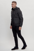 Купить Куртка классическая стеганная мужская черного цвета 2303Ch, фото 5