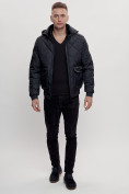 Купить Куртка классическая стеганная мужская темно-синего цвета 2303TS, фото 2