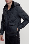 Купить Куртка классическая стеганная мужская темно-синего цвета 2303TS, фото 12