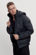 Купить Куртка классическая стеганная мужская темно-синего цвета 2303TS, фото 4