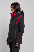 Купить Горнолыжная куртка женская зимняя черного цвета 2305Ch, фото 3
