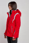 Купить Горнолыжная куртка женская зимняя красного цвета 2305Kr, фото 2