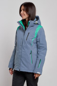 Купить Горнолыжная куртка женская зимняя серого цвета 2305Sr, фото 3