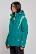 Купить Горнолыжная куртка женская зимняя темно-зеленого цвета 2305TZ, фото 3