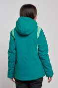 Купить Горнолыжная куртка женская зимняя темно-зеленого цвета 2305TZ, фото 4