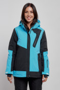 Купить Горнолыжная куртка женская зимняя голубого цвета 2306Gl