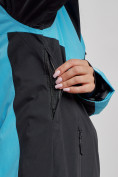 Купить Горнолыжная куртка женская зимняя голубого цвета 2306Gl, фото 6