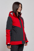 Купить Горнолыжная куртка женская зимняя красного цвета 2306Kr, фото 3