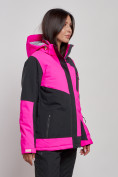 Купить Горнолыжная куртка женская зимняя розового цвета 2306R, фото 3