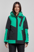 Купить Горнолыжная куртка женская зимняя зеленого цвета 2306Z