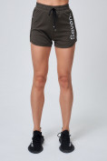 Купить Спортивные женские шорты хаки цвета 212308Kh, фото 4