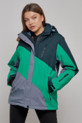 Купить Горнолыжная куртка женская зимняя большого размера черного цвета 2308Ch, фото 3