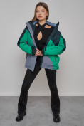 Купить Горнолыжная куртка женская зимняя большого размера черного цвета 2308Ch, фото 7
