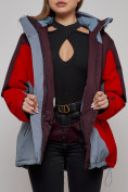 Купить Горнолыжная куртка женская зимняя большого размера красного цвета 2308Kr, фото 8