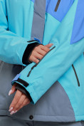 Купить Горнолыжная куртка женская зимняя большого размера синего цвета 2308S, фото 5