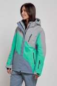 Купить Горнолыжная куртка женская зимняя большого размера серого цвета 2308Sr, фото 3