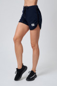 Купить Спортивные женские шорты big size темно-синего цвета 212311TS, фото 3