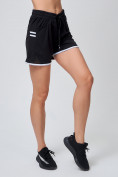 Купить Спортивные женские шорты big size черного цвета 212312Ch, фото 2