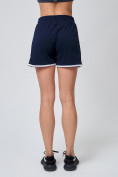 Купить Спортивные женские шорты big size темно-синего цвета 212312TS, фото 4