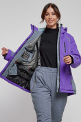 Купить Горнолыжная куртка женская зимняя фиолетового цвета 2316F, фото 11