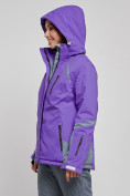 Купить Горнолыжная куртка женская зимняя фиолетового цвета 2316F, фото 5
