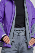 Купить Горнолыжная куртка женская зимняя фиолетового цвета 2316F, фото 8