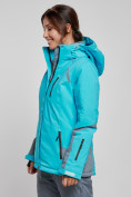 Купить Горнолыжная куртка женская зимняя голубого цвета 2316Gl, фото 2