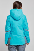 Купить Горнолыжная куртка женская зимняя голубого цвета 2316Gl, фото 4