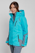 Купить Горнолыжная куртка женская зимняя голубого цвета 2316Gl, фото 5