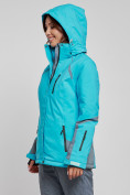 Купить Горнолыжная куртка женская зимняя голубого цвета 2316Gl, фото 6