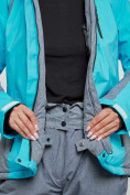 Купить Горнолыжная куртка женская зимняя голубого цвета 2316Gl, фото 8